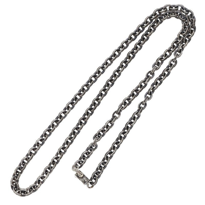 Chrome Hearts Paper Chain Silver Necklace Size 24INCH