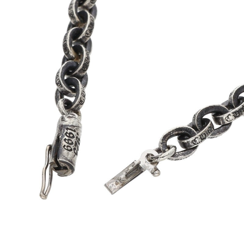 Chrome Hearts Paper Chain Silver Necklace Size 24INCH