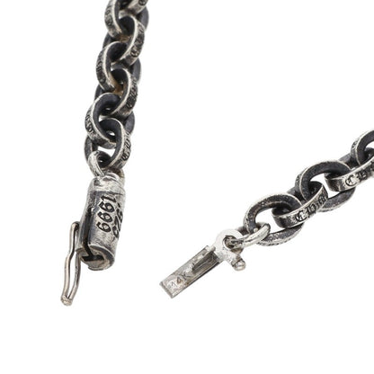 Chrome Hearts Paper Chain Silver Necklace Size 24INCH