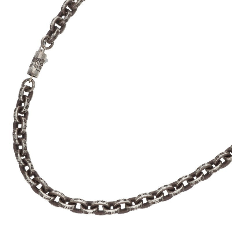 Chrome Hearts Paper Chain Silver Necklace Size 20INCH