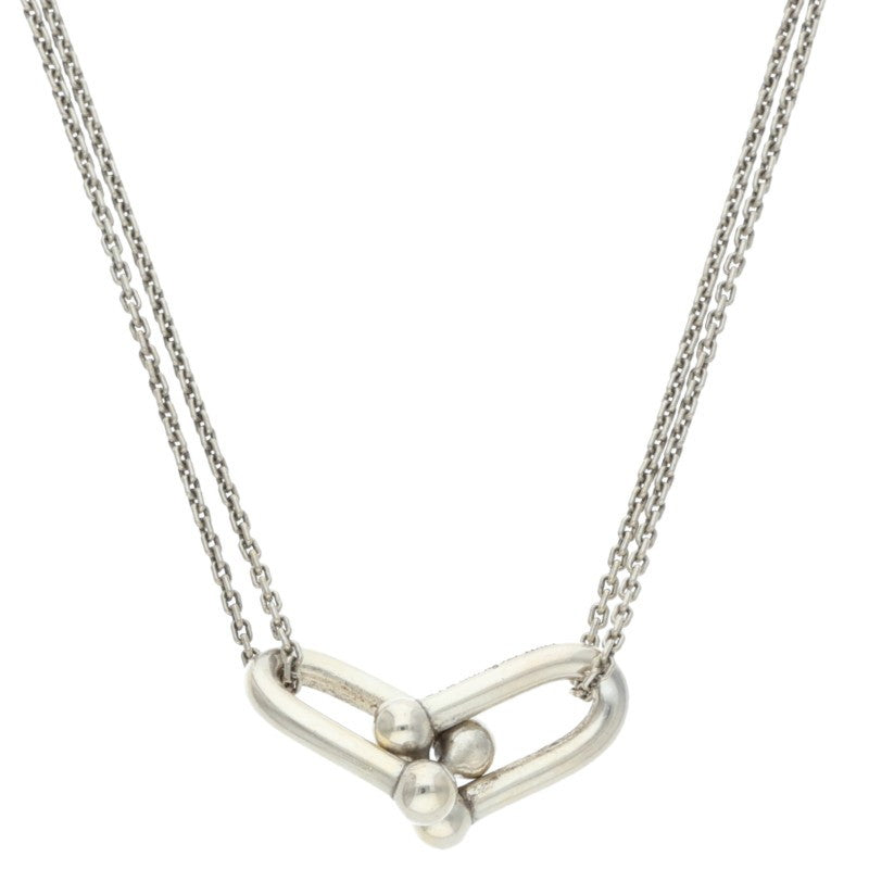 TIFFANY&Co. HardWear Double Link Silver Necklace Size 16INCH