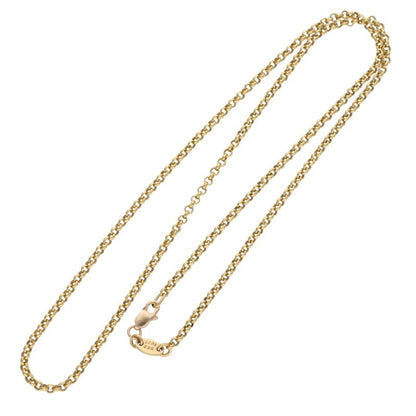 Chrome Hearts 22K R18 Roll Chain Gold Necklace Size 18INCH