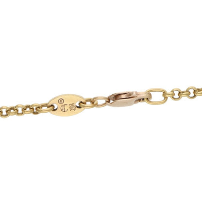 Chrome Hearts 22K R18 Roll Chain Gold Necklace Size 18INCH
