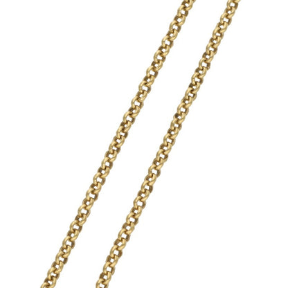 Chrome Hearts 22K R18 Roll Chain Gold Necklace Size 18INCH