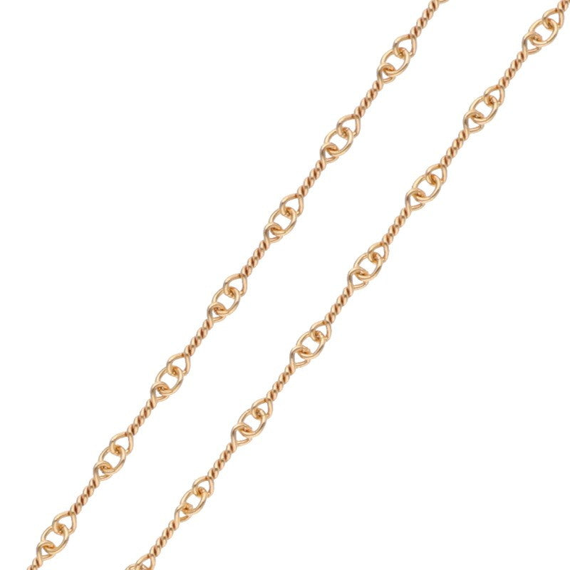 Chrome Hearts 22K T18 Twist Chain Gold Yellow Size 18INCH