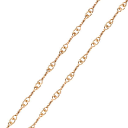 Chrome Hearts 22K T18 Twist Chain Gold Yellow Size 18INCH