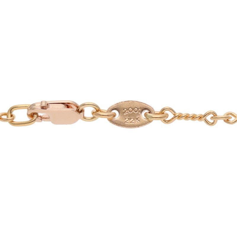 Chrome Hearts 22K Twist Chain Gold Necklace Size 18INCH