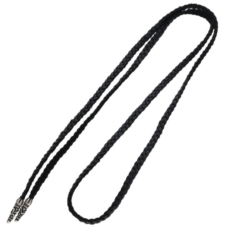 Chrome Hearts Scroll Leather Braid Necklace Size ONE SIZE