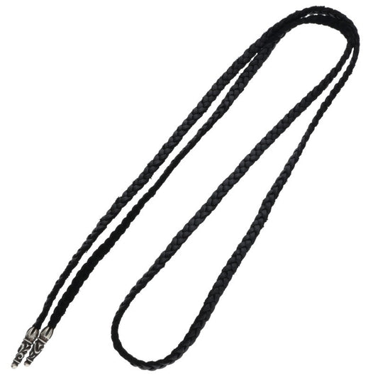 Chrome Hearts Scroll Leather Braid Necklace Size ONE SIZE