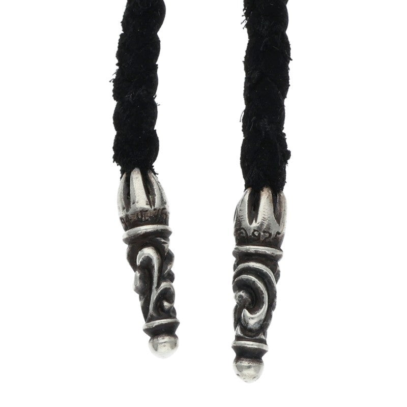 Chrome Hearts Scroll Leather Braid Necklace Size ONE SIZE
