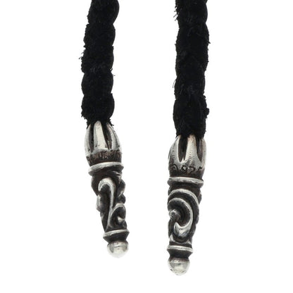 Chrome Hearts Scroll Leather Braid Necklace Size ONE SIZE