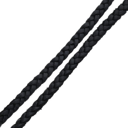 Chrome Hearts Scroll Leather Braid Necklace Size ONE SIZE