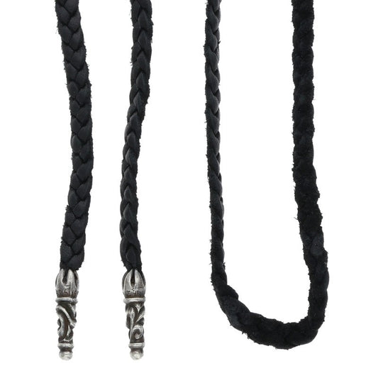 Chrome Hearts Scroll Leather Braid Necklace Size ONE Multi