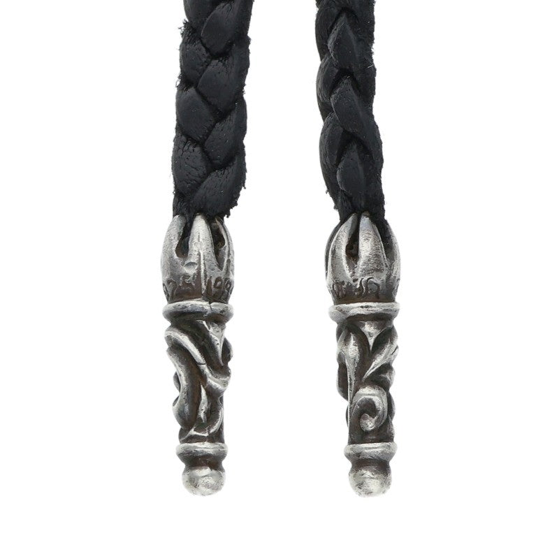 Chrome Hearts Scroll Leather Braid Necklace Size ONE Multi