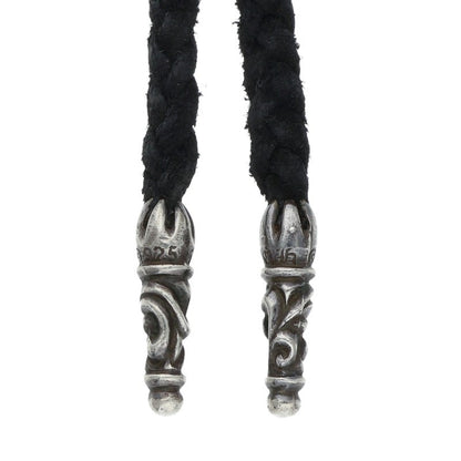 Chrome Hearts Scroll Leather Braid Necklace Size ONE Multi