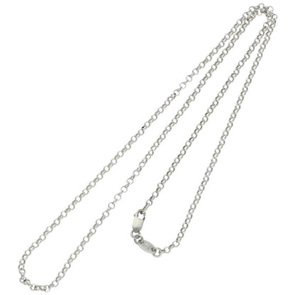 Chrome Hearts Roll Chain Silver Necklace Size 18INCH