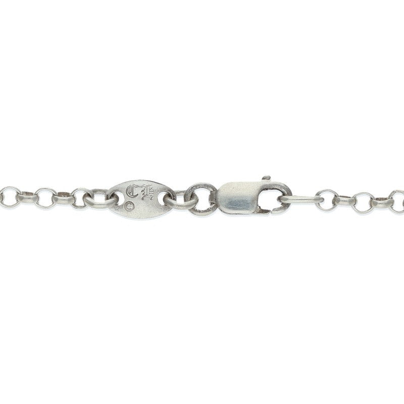 Chrome Hearts Roll Chain Silver Necklace Size 18INCH