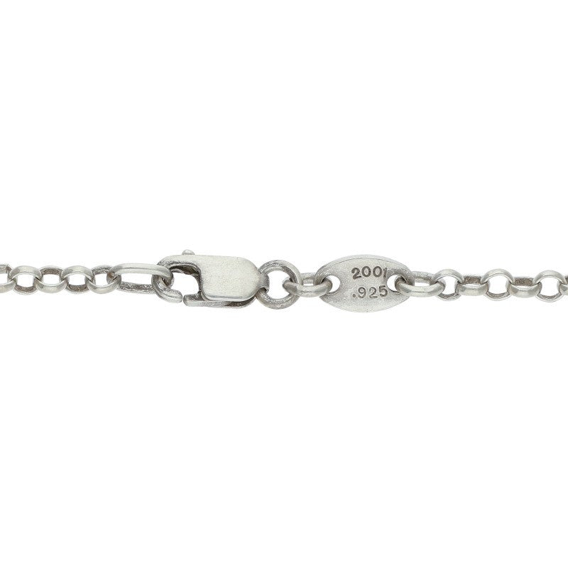 Chrome Hearts Roll Chain Silver Necklace Size 18INCH