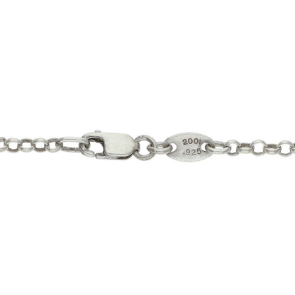 Chrome Hearts Roll Chain Silver Necklace Size 18INCH