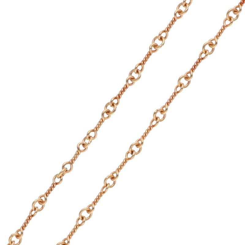Chrome Hearts 22K Twist Chain Gold Necklace Size 24INCH
