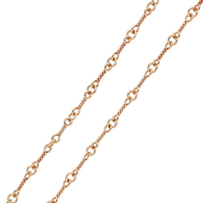Chrome Hearts 22K Twist Chain Gold Necklace Size 24INCH