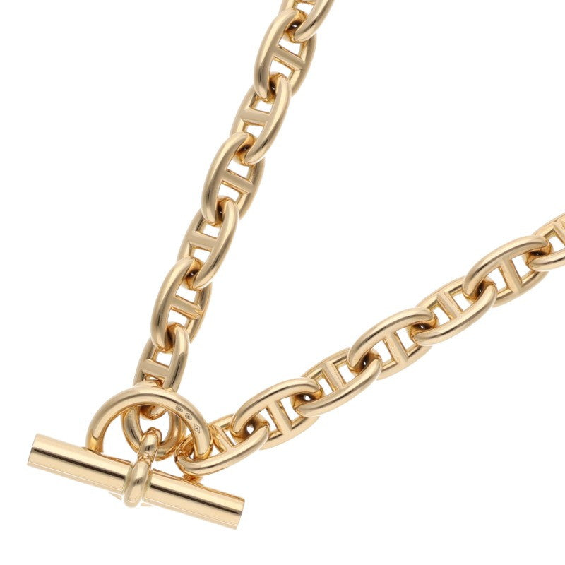 HERMES 18K Yellow Gold Chaine Choker Necklace Size MM