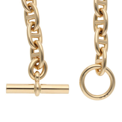 HERMES 18K Yellow Gold Chaine Choker Necklace Size MM