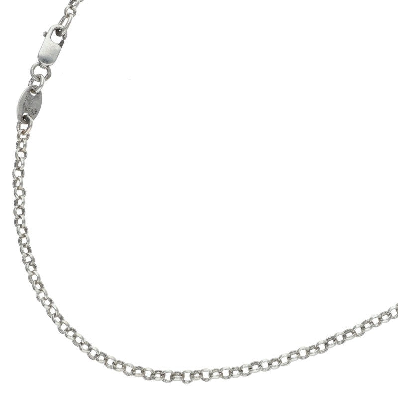 Chrome Hearts Roll Chain Silver Necklace Size 20INCH