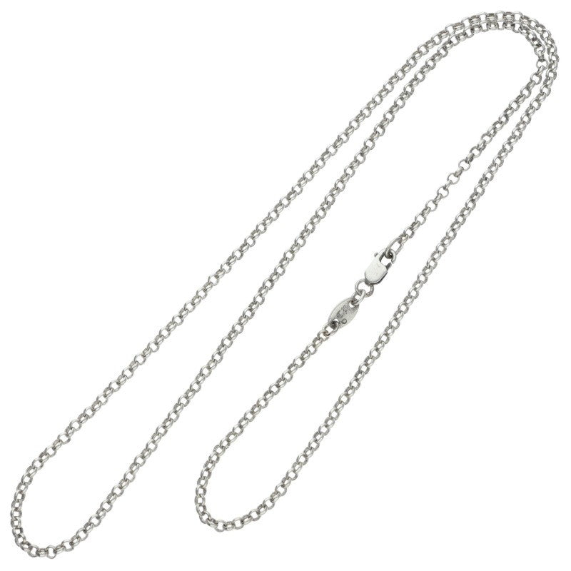 Chrome Hearts Roll Chain Silver Necklace Size 20INCH