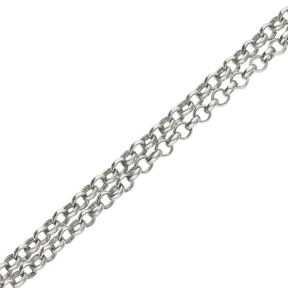 Chrome Hearts Roll Chain Silver Necklace Size 20INCH