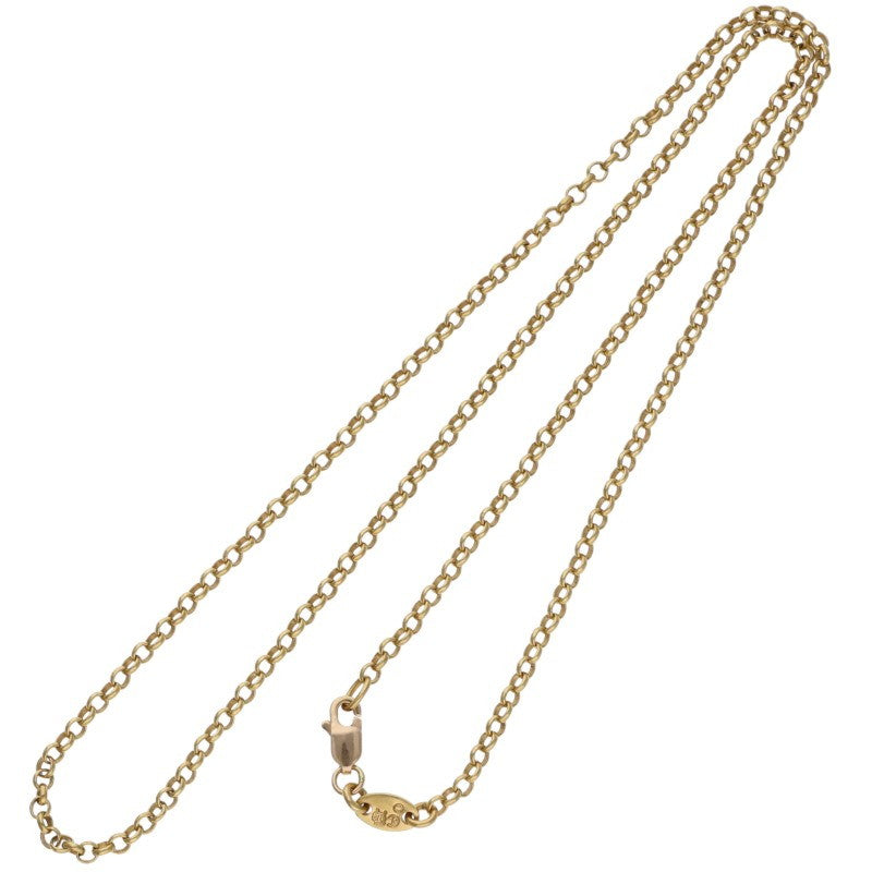 Chrome Hearts 22K Roll Chain Gold Necklace Size 18INCH