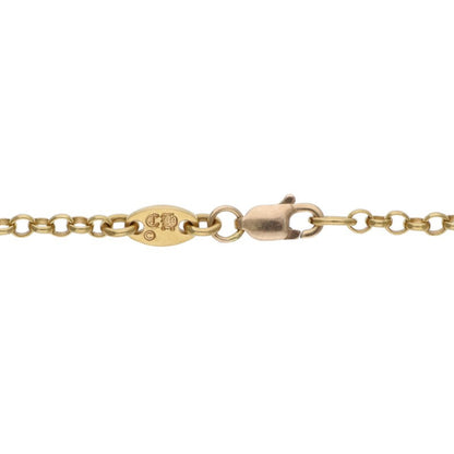 Chrome Hearts 22K Roll Chain Gold Necklace Size 18INCH