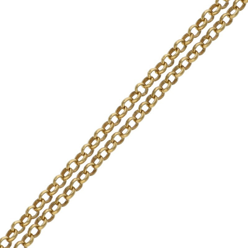 Chrome Hearts 22K Roll Chain Gold Necklace Size 18INCH