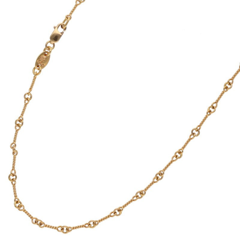 Chrome Hearts 22K Twist Chain Gold Necklace Size 16INCH