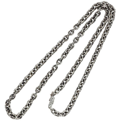Chrome Hearts Paper Chain Silver Necklace Size 20INCH