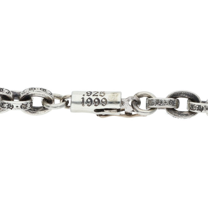 Chrome Hearts Paper Chain Silver Necklace Size 20INCH