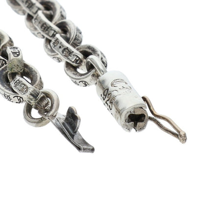 Chrome Hearts Paper Chain Silver Necklace Size 20INCH