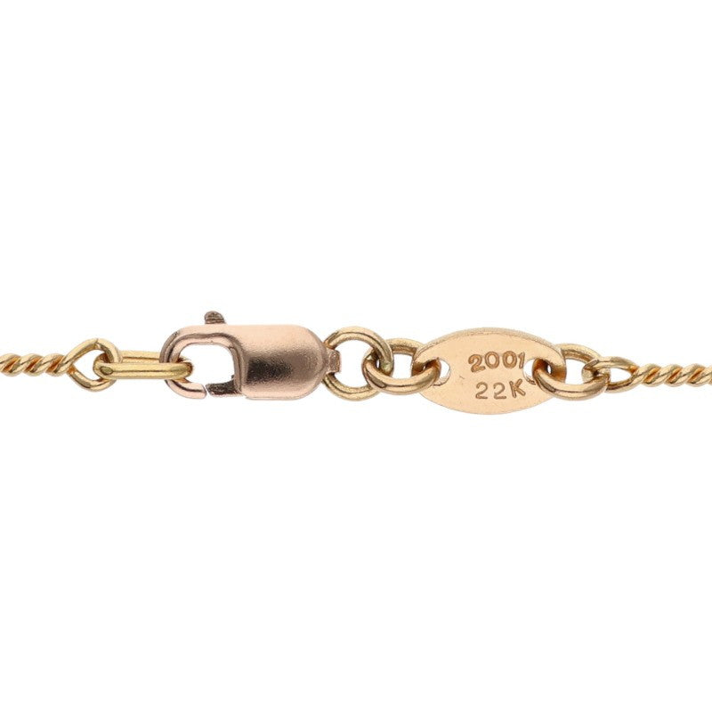 Chrome Hearts 22K Twist Chain Gold Necklace Size 18INCH