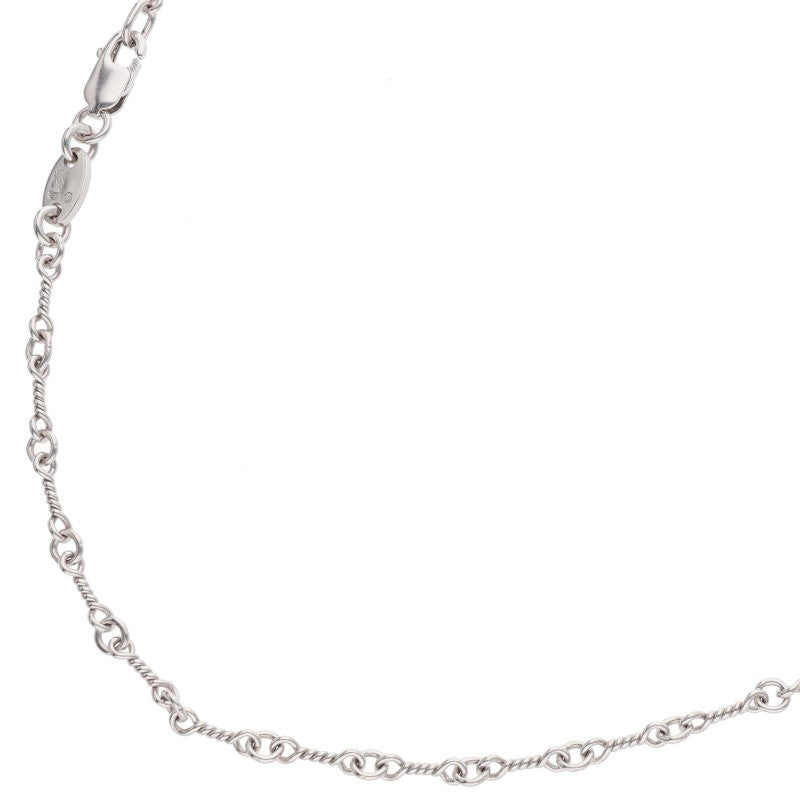 Chrome Hearts 18K White Gold Chain Necklace Size 18INCH