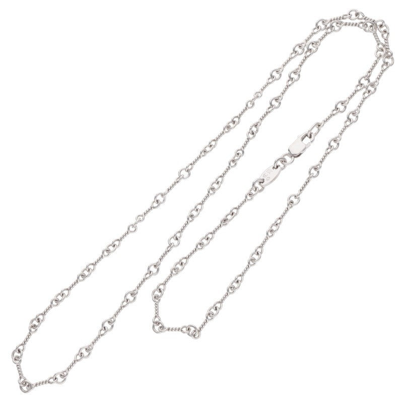 Chrome Hearts 18K White Gold Chain Necklace Size 18INCH
