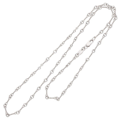 Chrome Hearts 18K White Gold Chain Necklace Size 18INCH