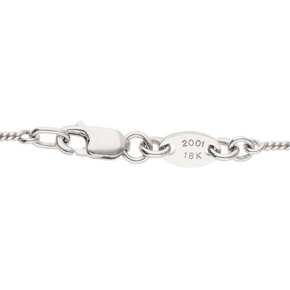 Chrome Hearts 18K White Gold Chain Necklace Size 18INCH