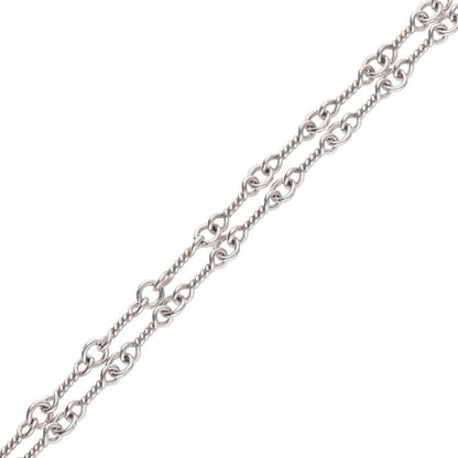 Chrome Hearts 18K White Gold Chain Necklace Size 18INCH