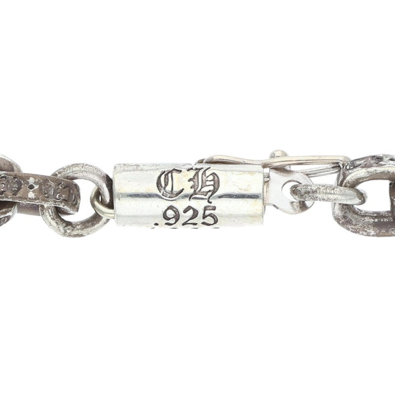 Chrome Hearts Paper Chain Silver Necklace Size 20INCH