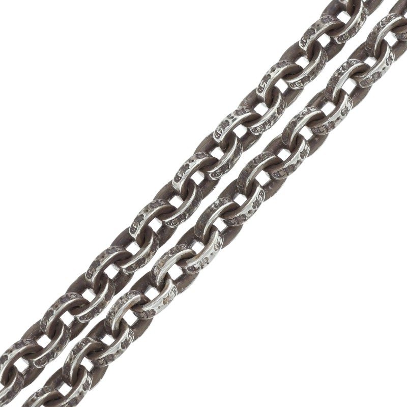 Chrome Hearts Paper Chain Silver Necklace Size 20INCH