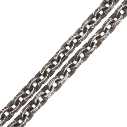 Chrome Hearts Paper Chain Silver Necklace Size 20INCH