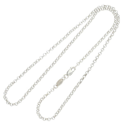 Chrome Hearts 925 Silver Roll Chain Necklace Size 16INCH