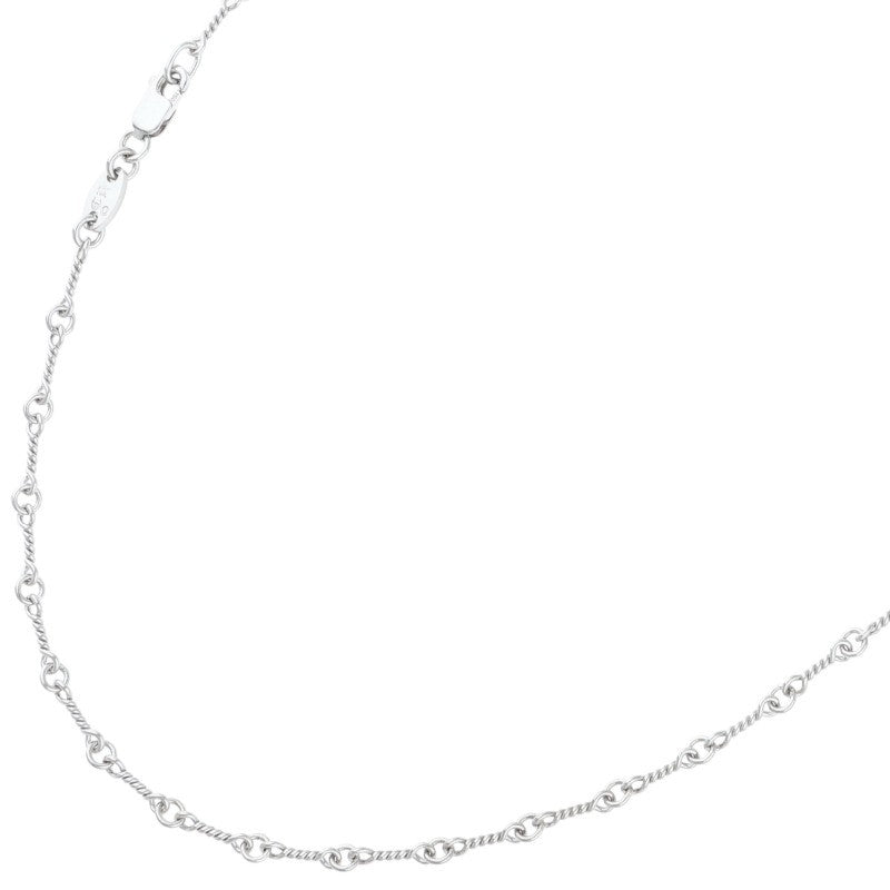 Chrome Hearts 18K White Gold Chain Necklace Size 16INCH