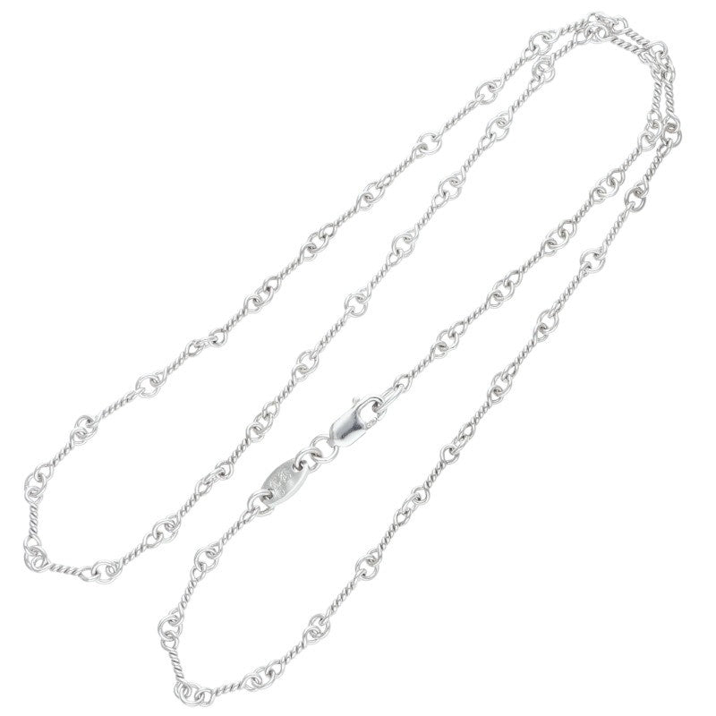 Chrome Hearts 18K White Gold Chain Necklace Size 16INCH