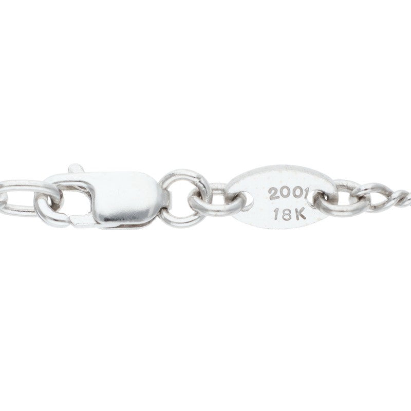 Chrome Hearts 18K White Gold Chain Necklace Size 16INCH